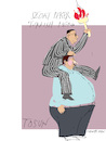 Cartoon: Sedat Peker versus Tosun (small) by gungor tagged sedat,peker,turkish,hero