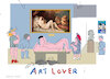 Cartoon: Story of art lover guy (small) by gungor tagged life,in,the,gallery