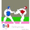 Cartoon: Taekwondo at PO 2024 (small) by gungor tagged sketches,from,taekwondo,at,po,2024