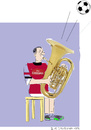 Cartoon: Tuba player (small) by gungor tagged music