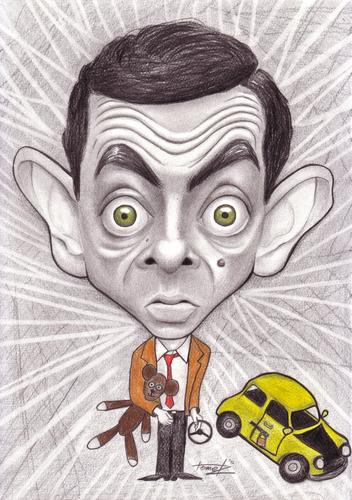 Cartoon: Mr. Bean (medium) by Tomek tagged rowan,atkinson