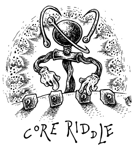 Cartoon: core riddle (medium) by JP tagged fukushima,core,nuclear,power,plant,atomic,fukushima,akw,atomkraft