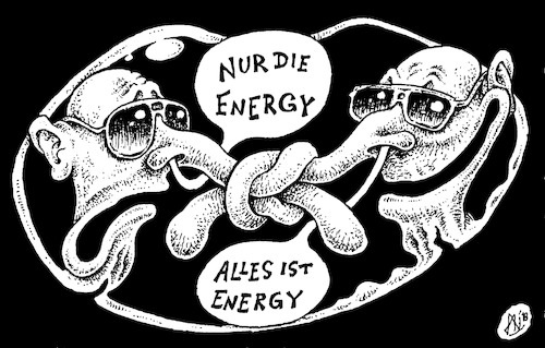 Cartoon: Energy (medium) by JP tagged energy,energie,knoten,verbindung,nase,nasen,energy,energie,knoten,verbindung