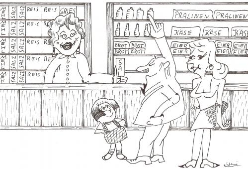 Cartoon: Shopping (medium) by Backrounder tagged shop,shopping
