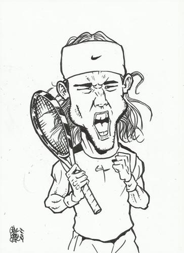 Cartoon: nadal (medium) by gereksiztarama tagged nadal