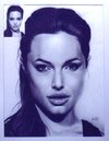 Cartoon: Angelina Jolie (small) by DEMMAN tagged angelina,jolie,celebrities,portrait,with,pastel,kos,dimitris,emm