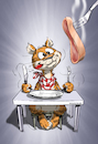 Cartoon: Tiger (small) by Zoltan tagged illustration,pleasant,taker,tiger,zoltan,dovath,fleisch,annehmen,ablehnen