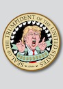 Cartoon: Trump Siegel (small) by ESchröder tagged trump,donald,usa,republikaner,präsident,twitter,politik,kommunikation,präsidentensiegelseal,of,the,president