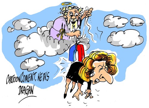 Cartoon: Dama de Hierro-Thatcher (medium) by Dragan tagged dama,de,hierro,margaret,thatcher,politics,cartoon