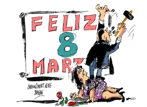 Cartoon: Dia Internacional de la Mujer (medium) by Dragan tagged dia,internacional,de,la,mujer,marzo,derechos,humanos,igualdad,cartoon