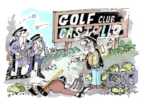 Cartoon: golf (medium) by Dragan tagged golf