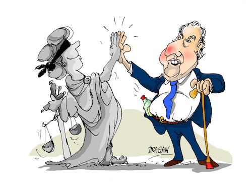 Cartoon: justicia-Rey-chocala (medium) by Dragan tagged juan,carlos,borbon