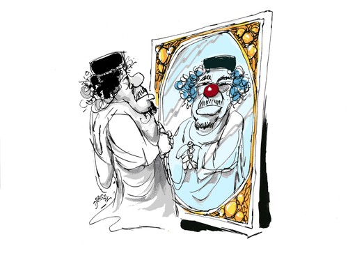 Cartoon: Muamar el Gadafi (medium) by Dragan tagged muamar,el,gadafi,libia,politics,cartoon
