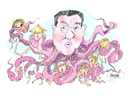 Cartoon: Rodrigo Duterte-las reglas (medium) by Dragan tagged rodrigo,duterte,coronavirus,filipinas
