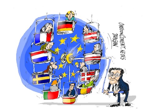 Cartoon: Romano Prodi-cambios (medium) by Dragan tagged romano,prodi,ue,coronavirus