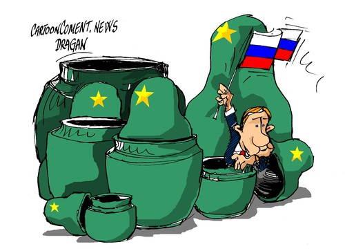 Cartoon: Vladimir Putin-Dia de la Victori (medium) by Dragan tagged vladimir,putin,rusia,alemania,dia,de,la,victoria,politics,cartoon