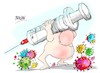Cartoon: 8 de mayo-viruela (small) by Dragan tagged viruela,pandemia