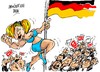 Cartoon: Angela Merkel-barra de baile (small) by Dragan tagged angela,merkel,cdu,union,democrata,cristiana,canciller,alemania,politics,cartoon