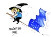 Cartoon: Angela Merkel-llegada (small) by Dragan tagged union,europea,bruselas,angela,merkel,politics,cartoon