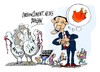 Cartoon: Barack Obama-Honest y Abe (small) by Dragan tagged barack,obama,el,dia,de,accion,gracias,estados,unidos