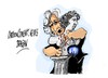 Cartoon: Christine Lagarde-Grecia (small) by Dragan tagged christine,lagarde,grecia,moratorio,deuda,fondo,monitario,internacional,politics,cartoon