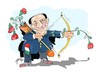 Cartoon: El San Valentin de Berlusconi (small) by Dragan tagged silvio berlusconi san valentin amor cartoon