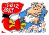 Cartoon: Feliz 2013 (small) by Dragan tagged feliz,2013