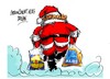 Cartoon: Navidad-supermercados (small) by Dragan tagged navidad happy holydays papa noel crisis supermercados cartoon