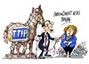 Cartoon: Obama-Merkel-TTIP (small) by Dragan tagged arack,obama,angela,merkel,ttip,alemania,hannover,ceta,ue,politics,cartoon