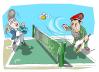 Cartoon: pelota (small) by Dragan tagged honduras micheletti zelaya chavez