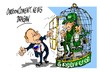 Cartoon: Putin-Greenpeace (small) by Dragan tagged putin,rusia,greenpeace,san,peterburgo,politics,cartoon