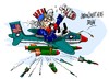 Cartoon: Tio Sam-ataque (small) by Dragan tagged tio,sam,estados,unidos,eeuu,siria,yihadista,estado,islamico,raqa,ataque,politics,cartoon