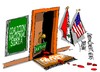 Cartoon: Washington-Ahmed al Yarba (small) by Dragan tagged washington,estados,unidos,eeuu,siria,ahmed,al,yarba,coalicion,nacional,politics,cartoon