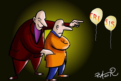 Cartoon: crisis? what crisis? (medium) by johnxag tagged fraud,fake,taxes,money,economy,economic,crisis