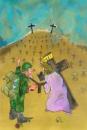 Cartoon: happy easter (small) by johnxag tagged easter,soldier,jesus,cross,crusifixion