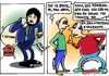Cartoon: suspicious minds (small) by johnxag tagged johnxag,politicians,debt,greek,corruption