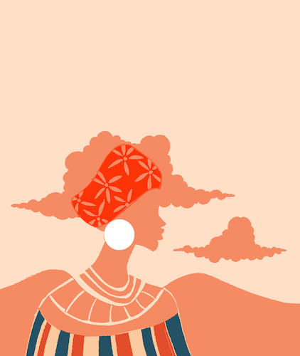 Cartoon: African Woman... (medium) by berk-olgun tagged african,woman