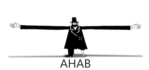 Cartoon: Ahab... (medium) by berk-olgun tagged ahab