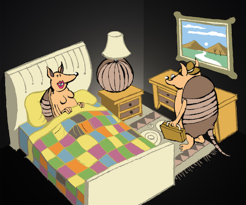 Cartoon: Armadillo... (medium) by berk-olgun tagged armadillo