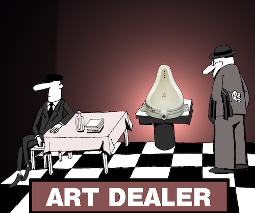 Cartoon: Art Dealer... (medium) by berk-olgun tagged art,dealer