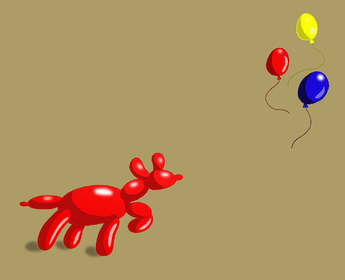 Cartoon: Balloon Dog... (medium) by berk-olgun tagged balloon,dog