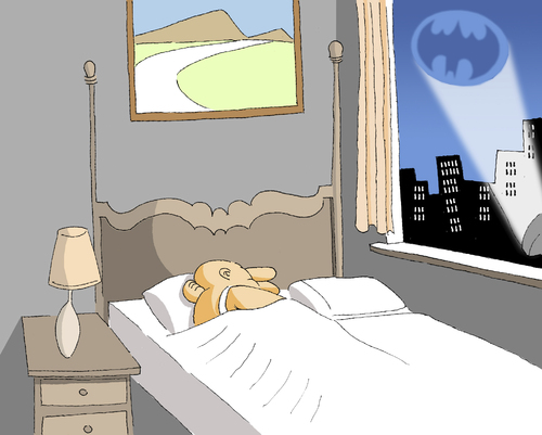 Cartoon: Batman... (medium) by berk-olgun tagged batman