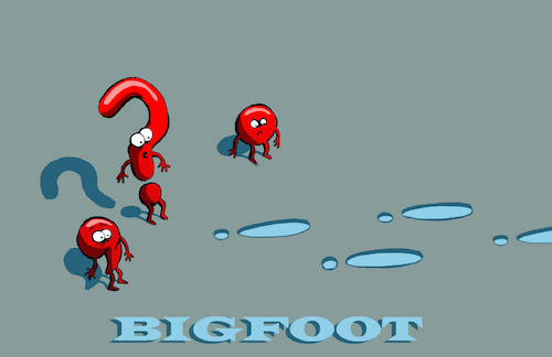 Cartoon: Bigfoot... (medium) by berk-olgun tagged bigfoot