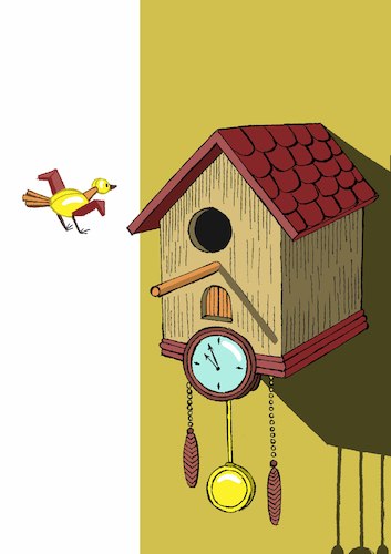 Cartoon: Birdhouse... (medium) by berk-olgun tagged birdhouse