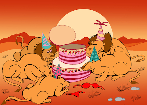 Cartoon: Birthday Cake... (medium) by berk-olgun tagged birthday,cake