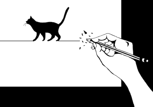Cartoon: Black Cat... (medium) by berk-olgun tagged black,cat