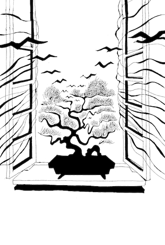 Cartoon: Bonsai... (medium) by berk-olgun tagged bonsai