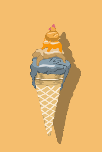 Cartoon: Bremen Ice Cream... (medium) by berk-olgun tagged bremen,ice,cream