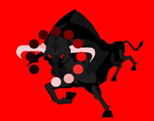 Cartoon: Bull Loading... (medium) by berk-olgun tagged bull,loading