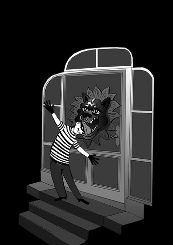 Cartoon: burglar ... (medium) by berk-olgun tagged burglar